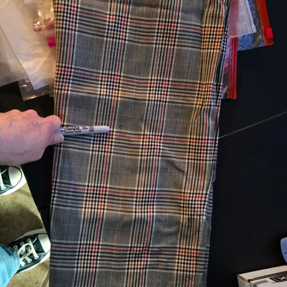 Pendleton Vintage Womens 24 Plaid Wool Trousers Pleated Academia Twee Nerd - Picture 8 of 9